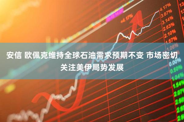 安信 欧佩克维持全球石油需求预期不变 市场密切关注美伊局势发展