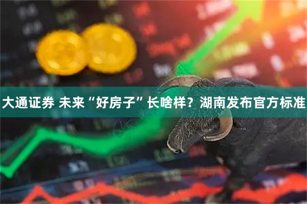 大通证券 未来“好房子”长啥样？湖南发布官方标准
